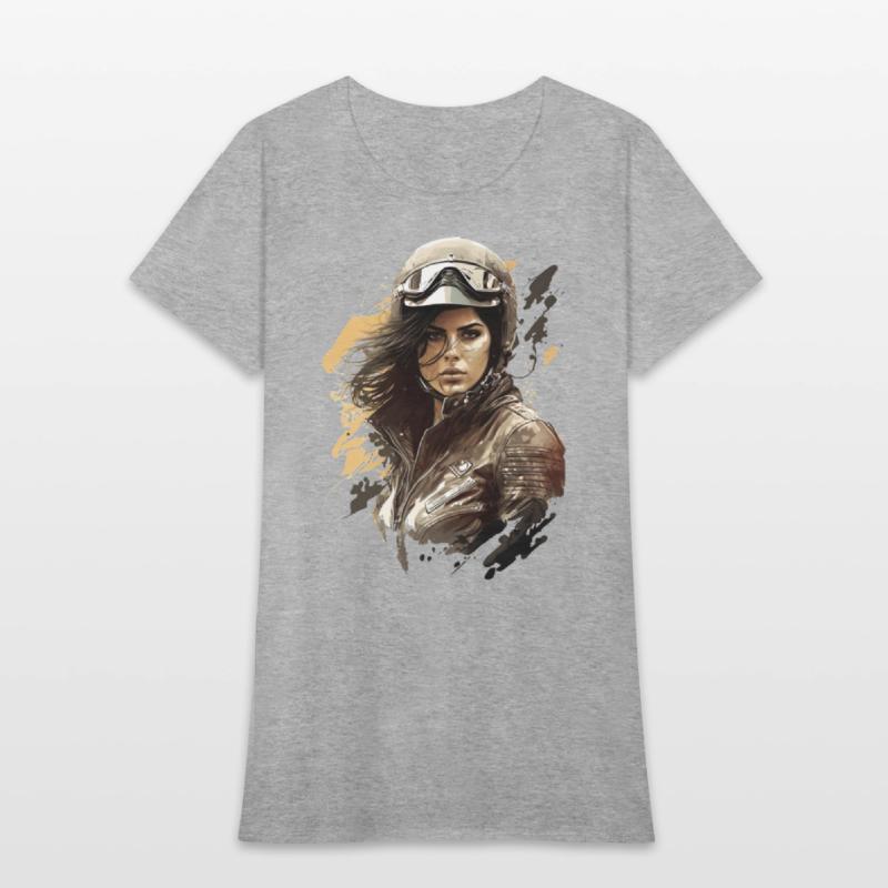 Motorcyclist Woman Motorbike for a Motorcyclist