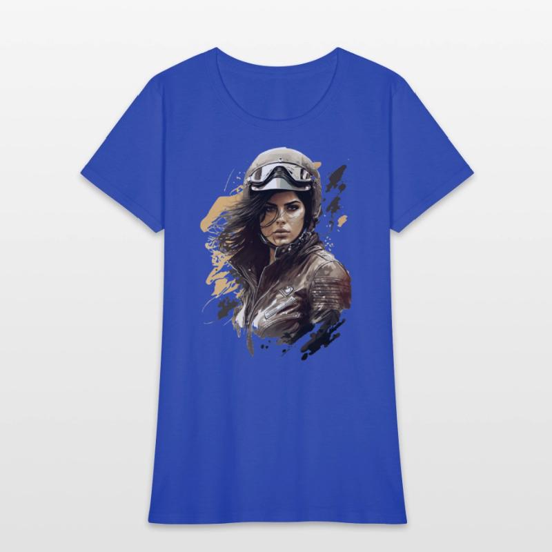 Motorcyclist Woman Motorbike for a Motorcyclist