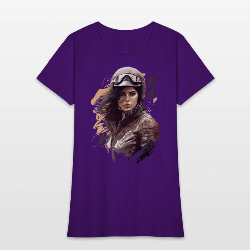 Motorcyclist Woman Motorbike for a Motorcyclist