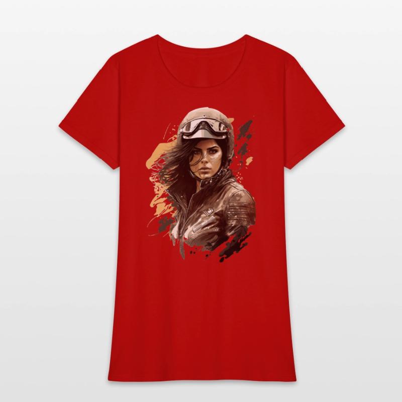 Motorcyclist Woman Motorbike for a Motorcyclist