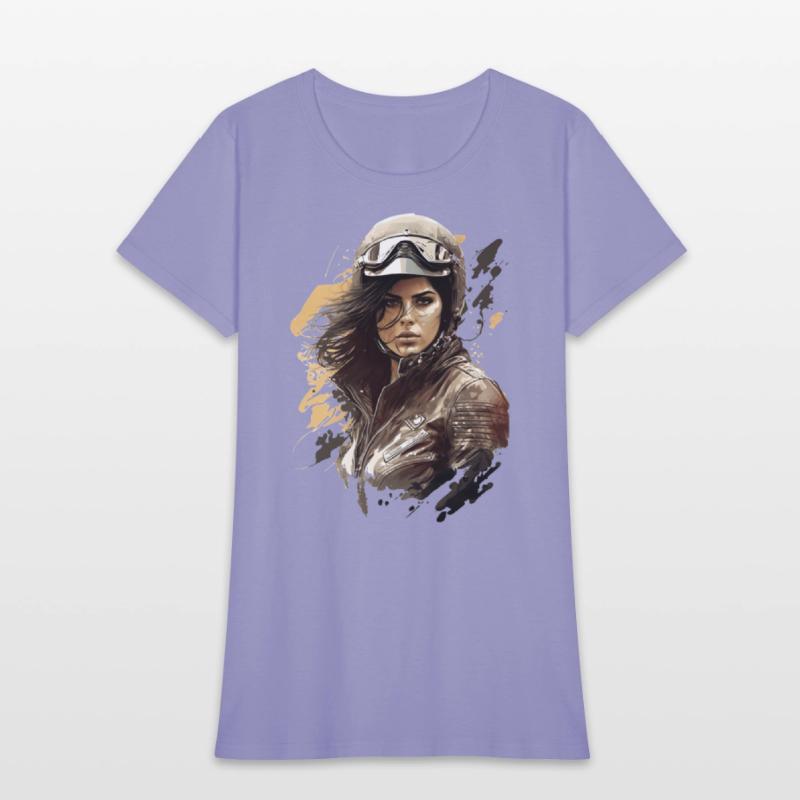 Motorcyclist Woman Motorbike for a Motorcyclist