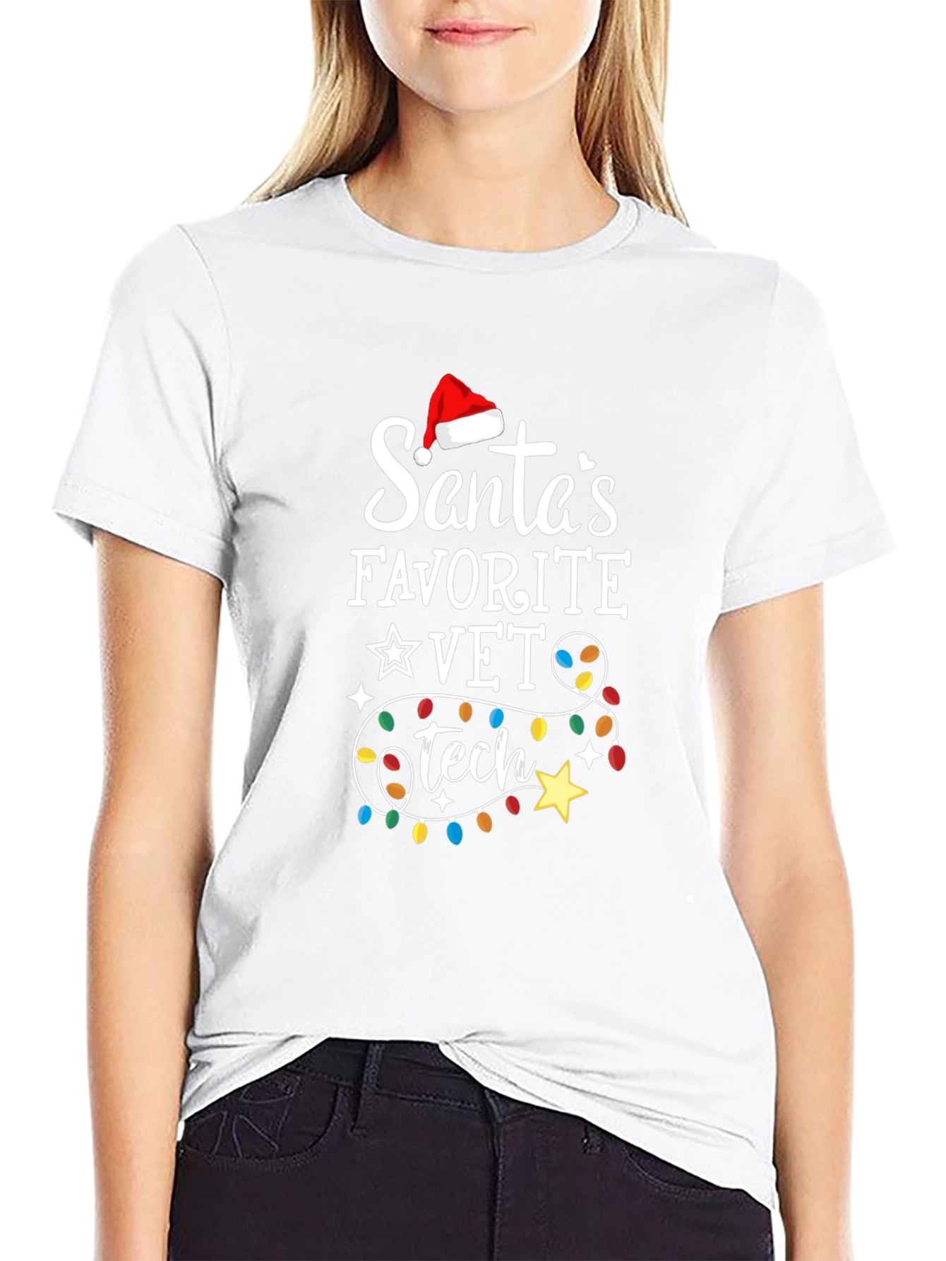 Santas Favorite Vet Tech Christmas T-Shirt