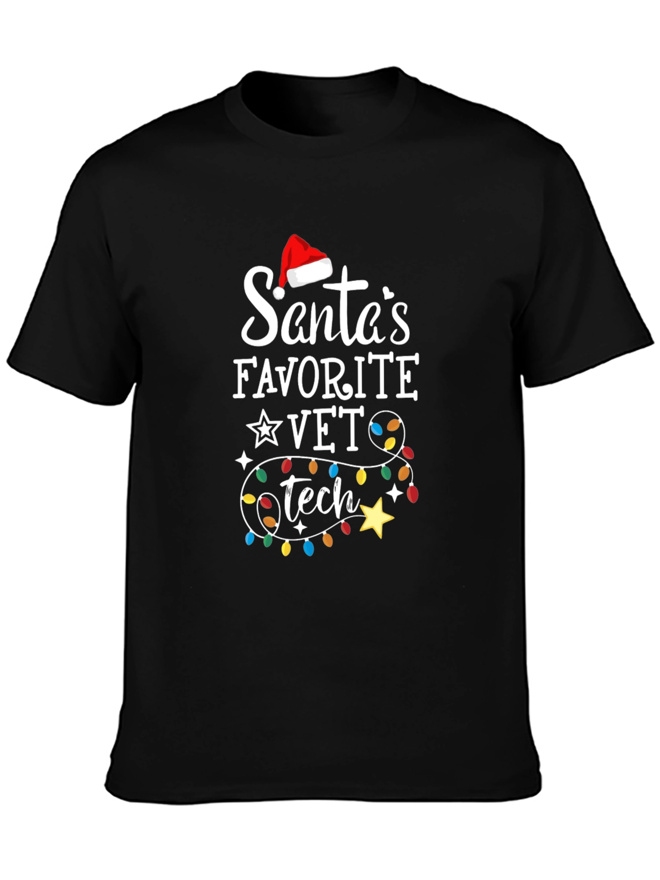 Santas Favorite Vet Tech Christmas T-Shirt