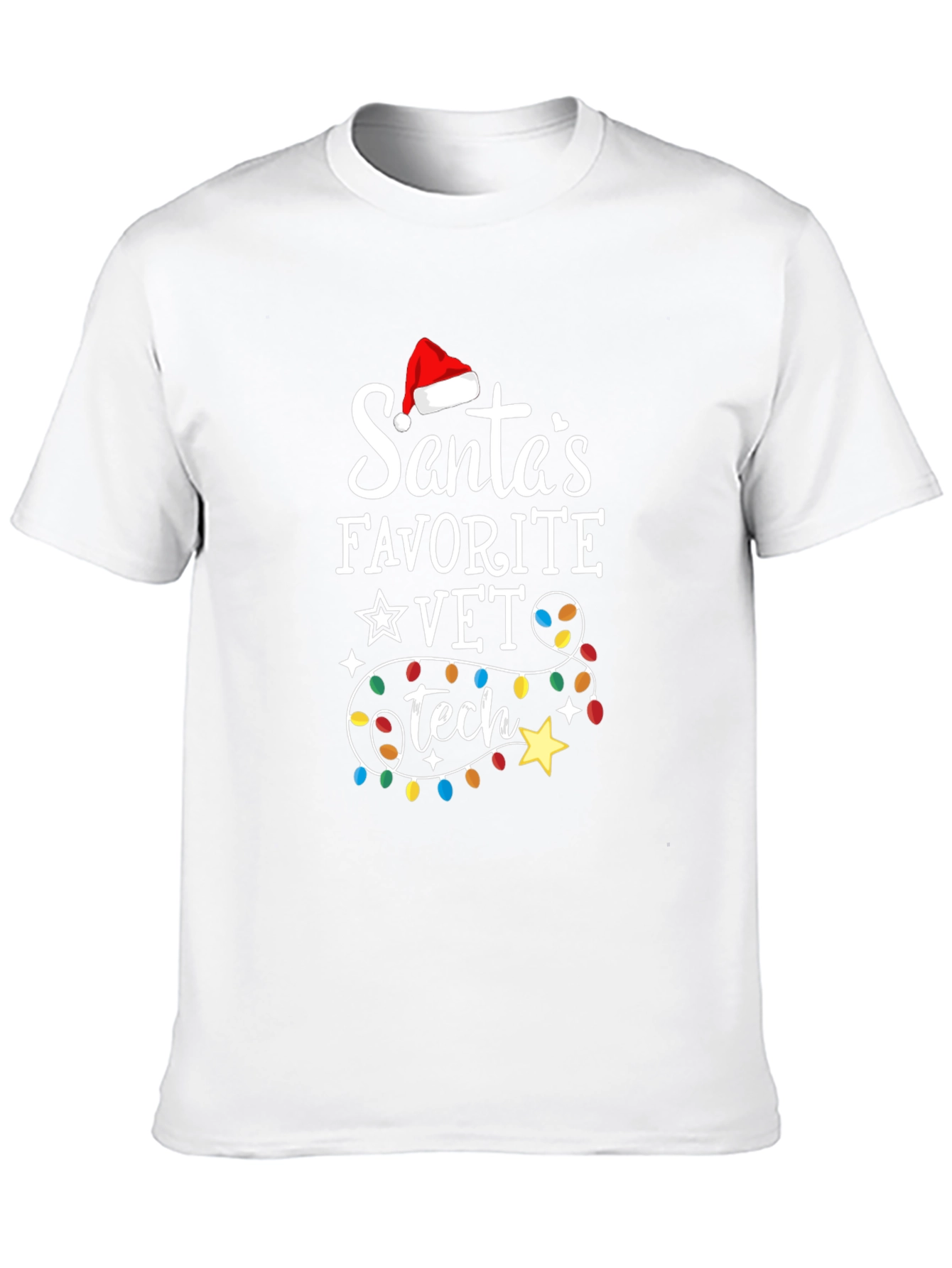 Santas Favorite Vet Tech Christmas T-Shirt