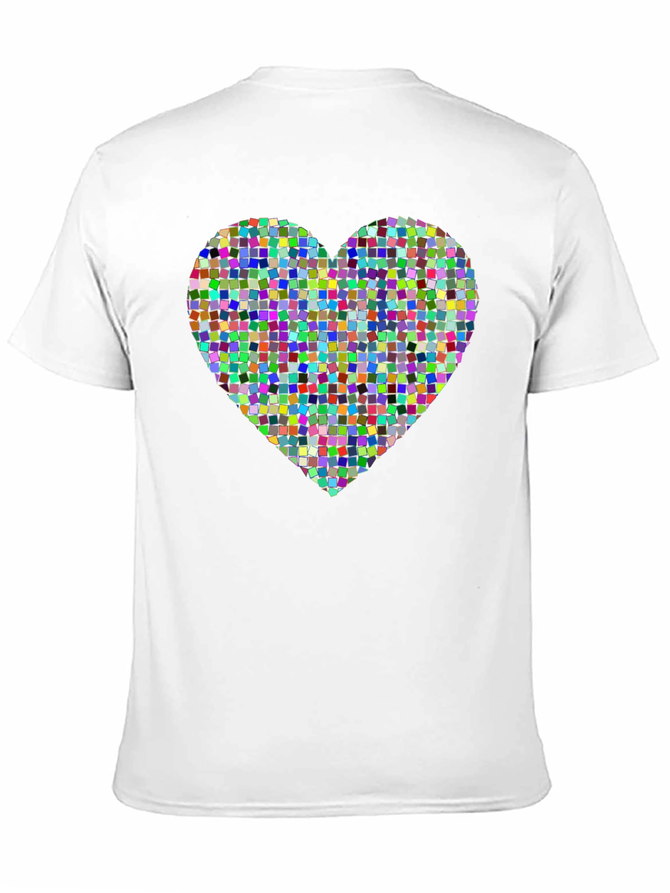Pixel Heart Graphic Tee - Modern Black T-Shirt