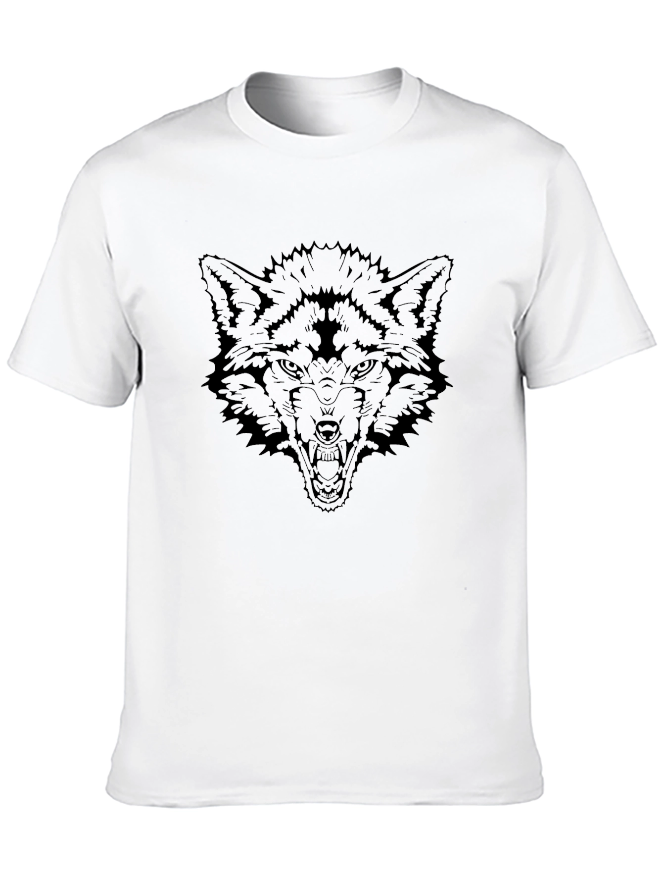 Wolf Graphic Black T-Shirt - Fierce and Bold Design