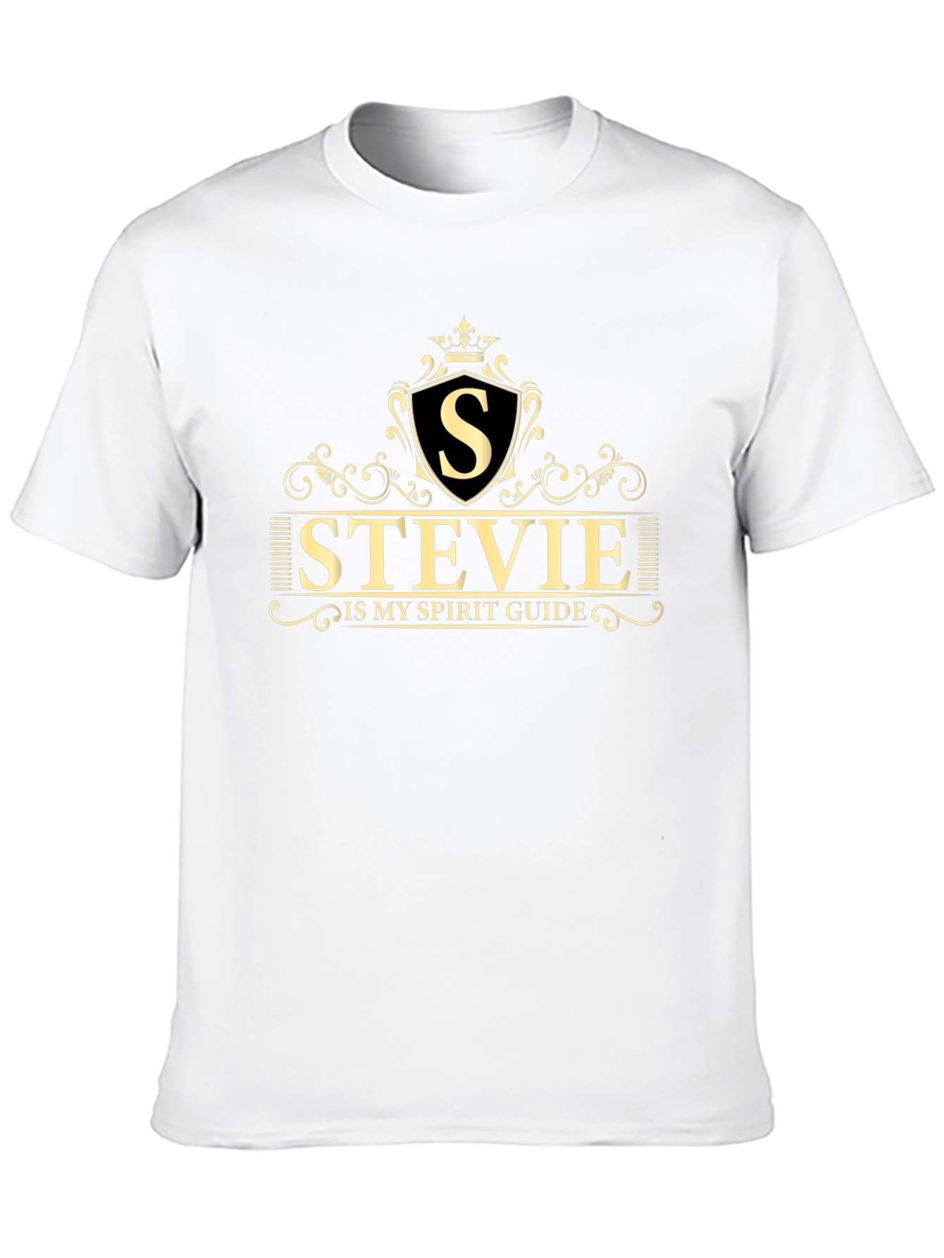 Stevie is My Spirit Guide Black T-Shirt