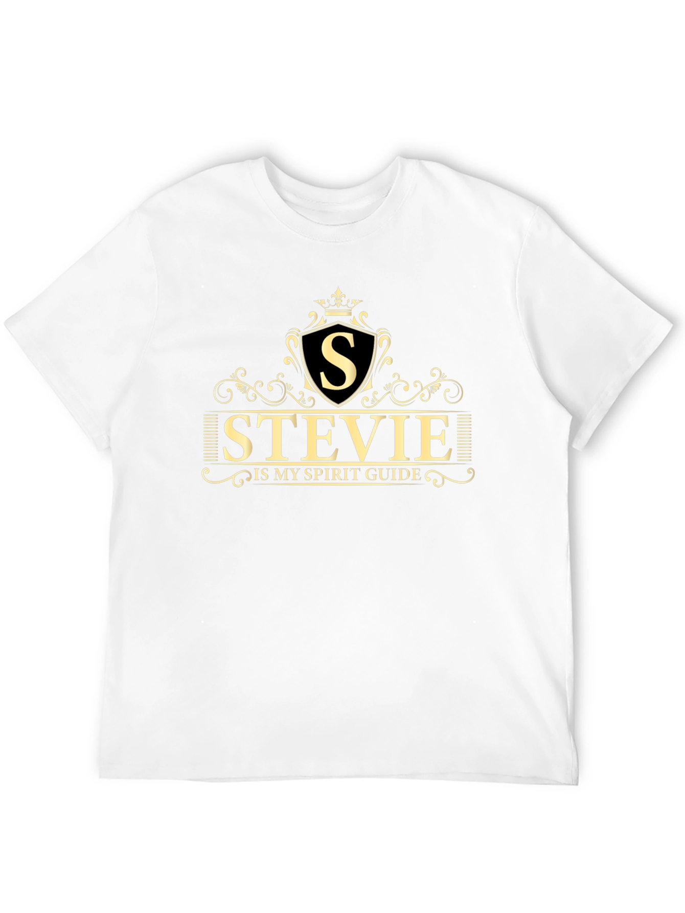 Stevie is My Spirit Guide Black T-Shirt