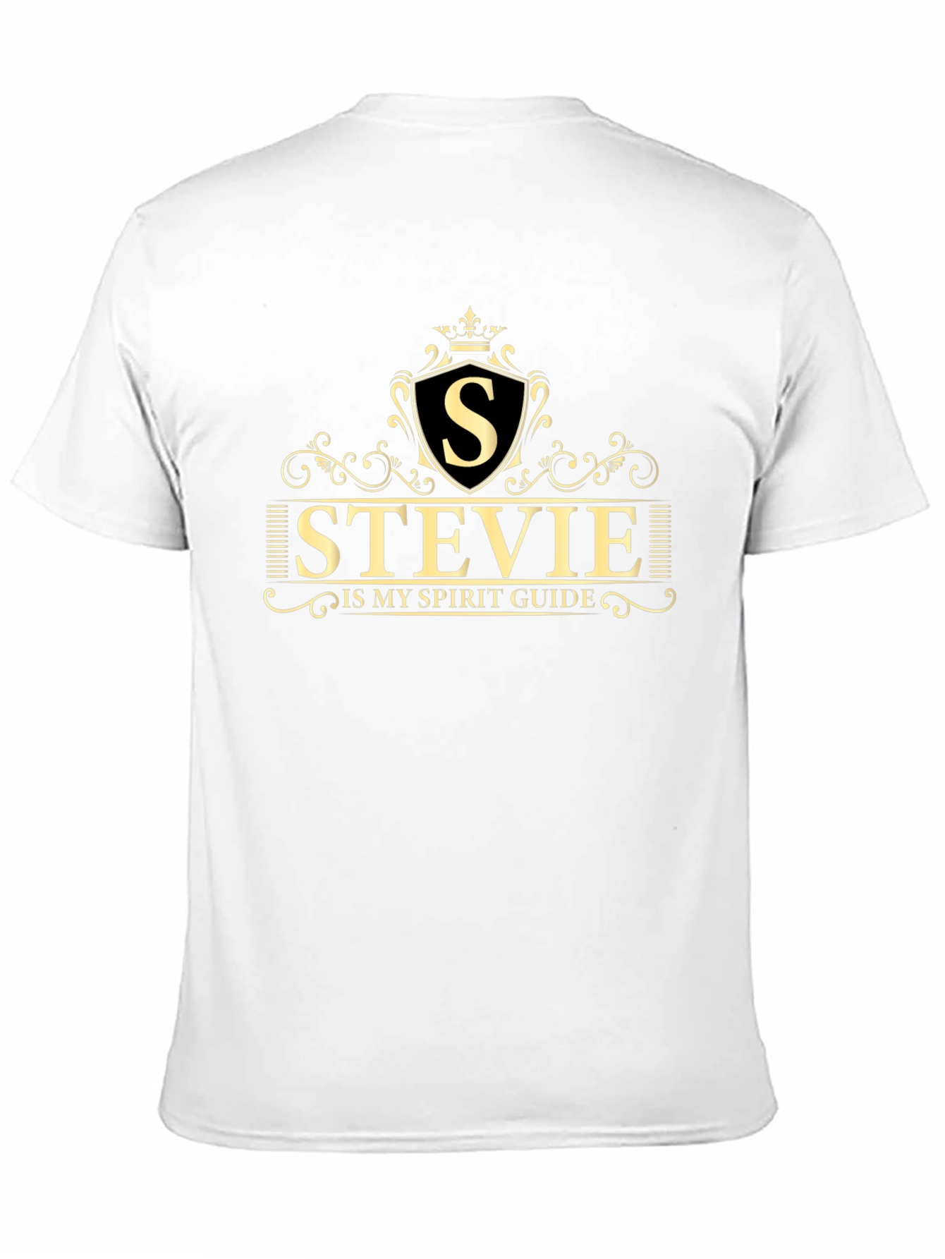 Stevie is My Spirit Guide Black T-Shirt