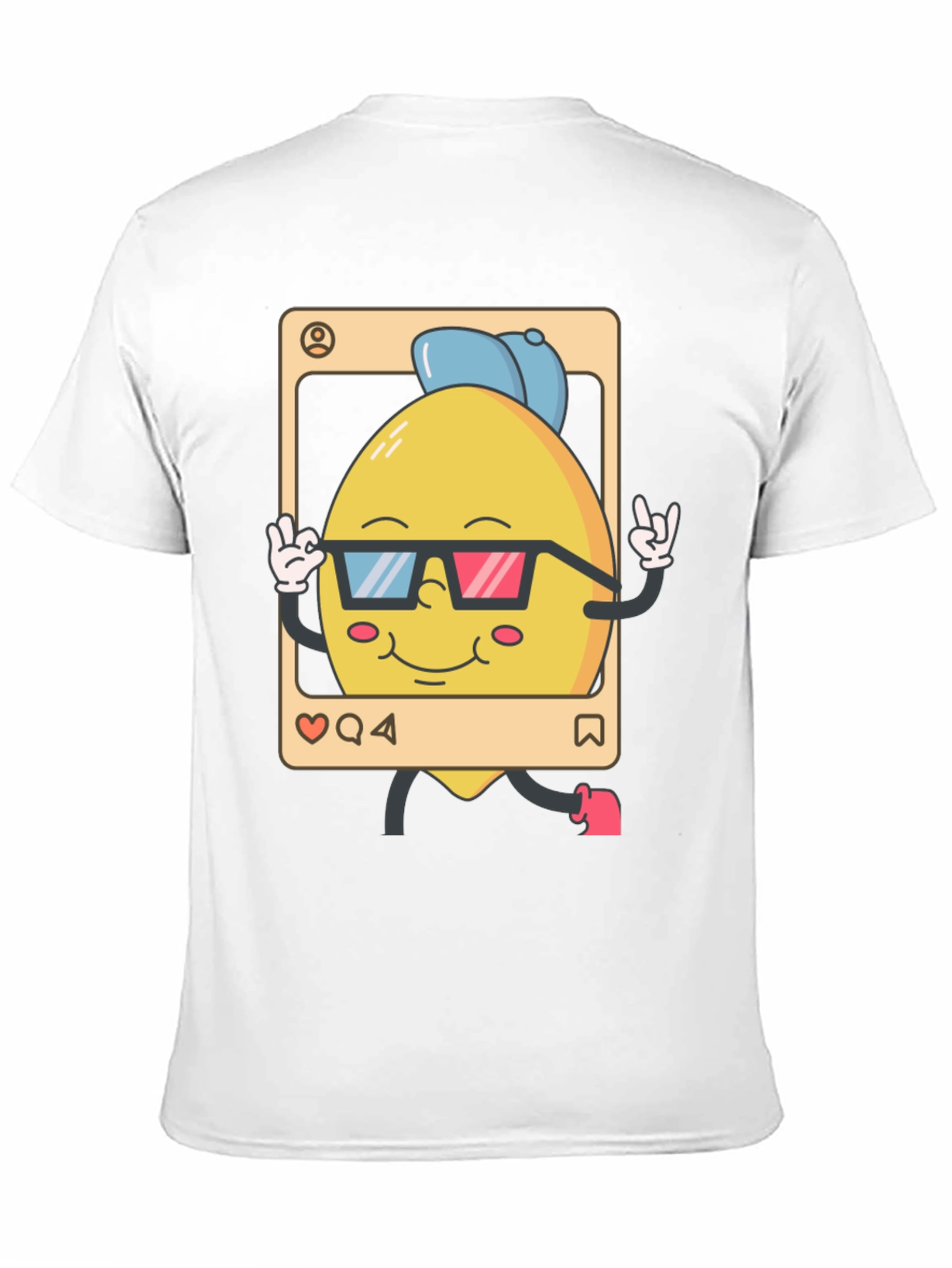 Cool Lemon Cartoon Graphic T-Shirt