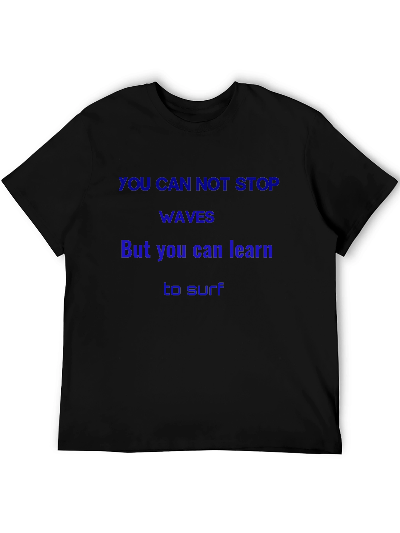 Inspirational Waves Graphic T-Shirt - Learn to Surf