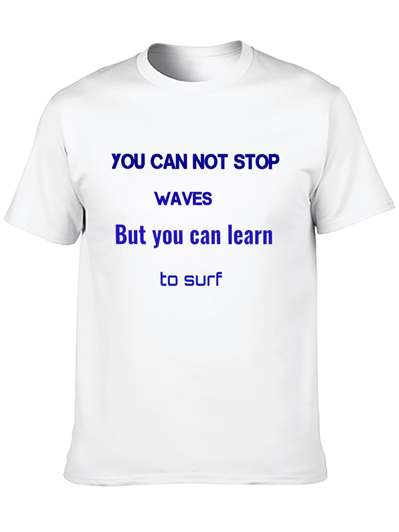 Inspirational Waves Graphic T-Shirt - Learn to Surf