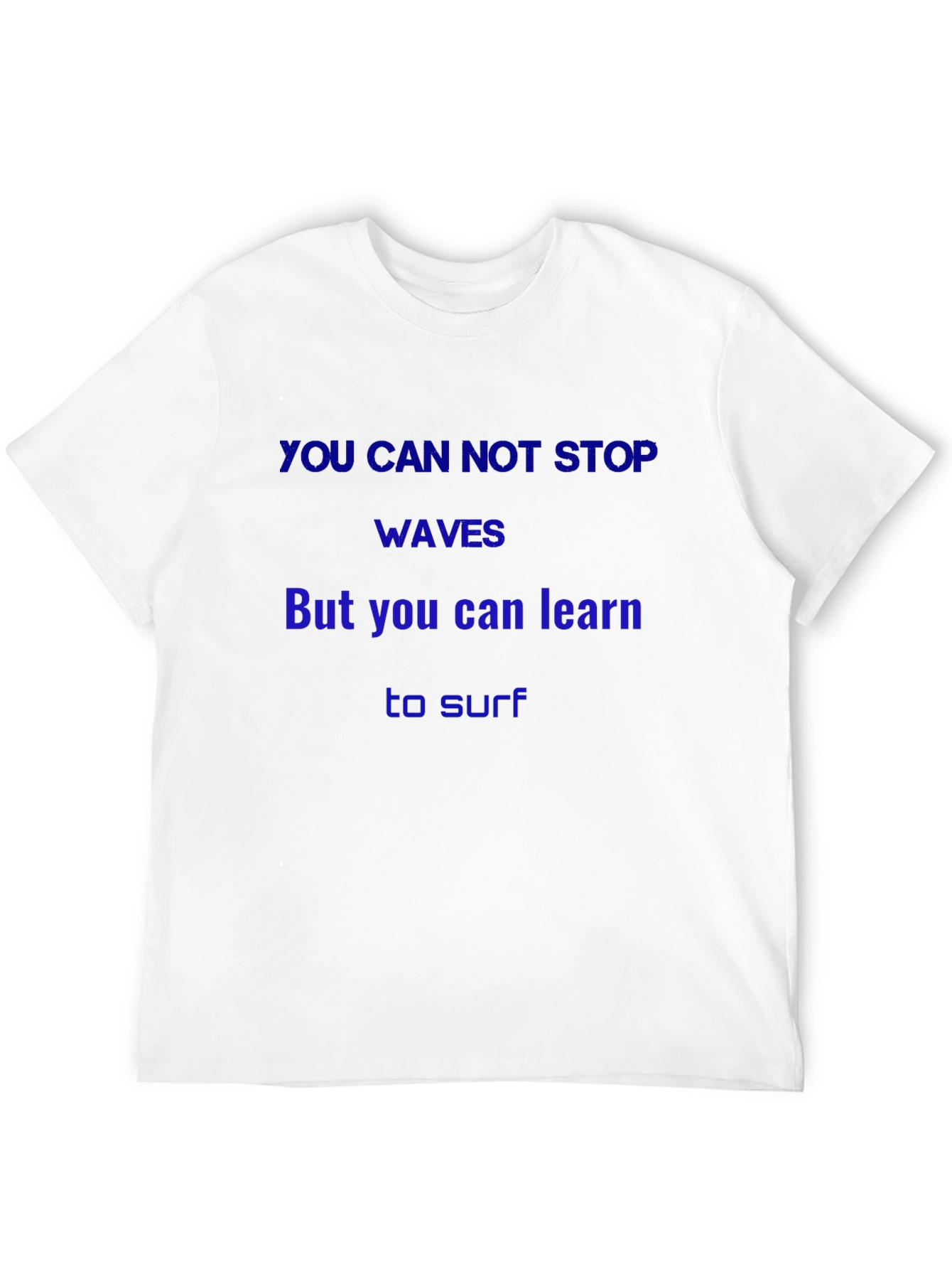 Inspirational Waves Graphic T-Shirt - Learn to Surf