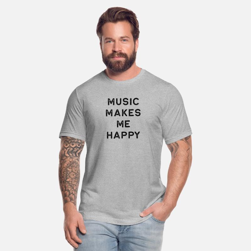 Music Shirt Music Makes Me Happy Dark Song Writer Musician Guitar Player Singer Gift