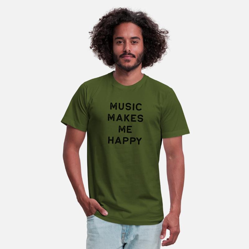 Music Shirt Music Makes Me Happy Dark Song Writer Musician Guitar Player Singer Gift