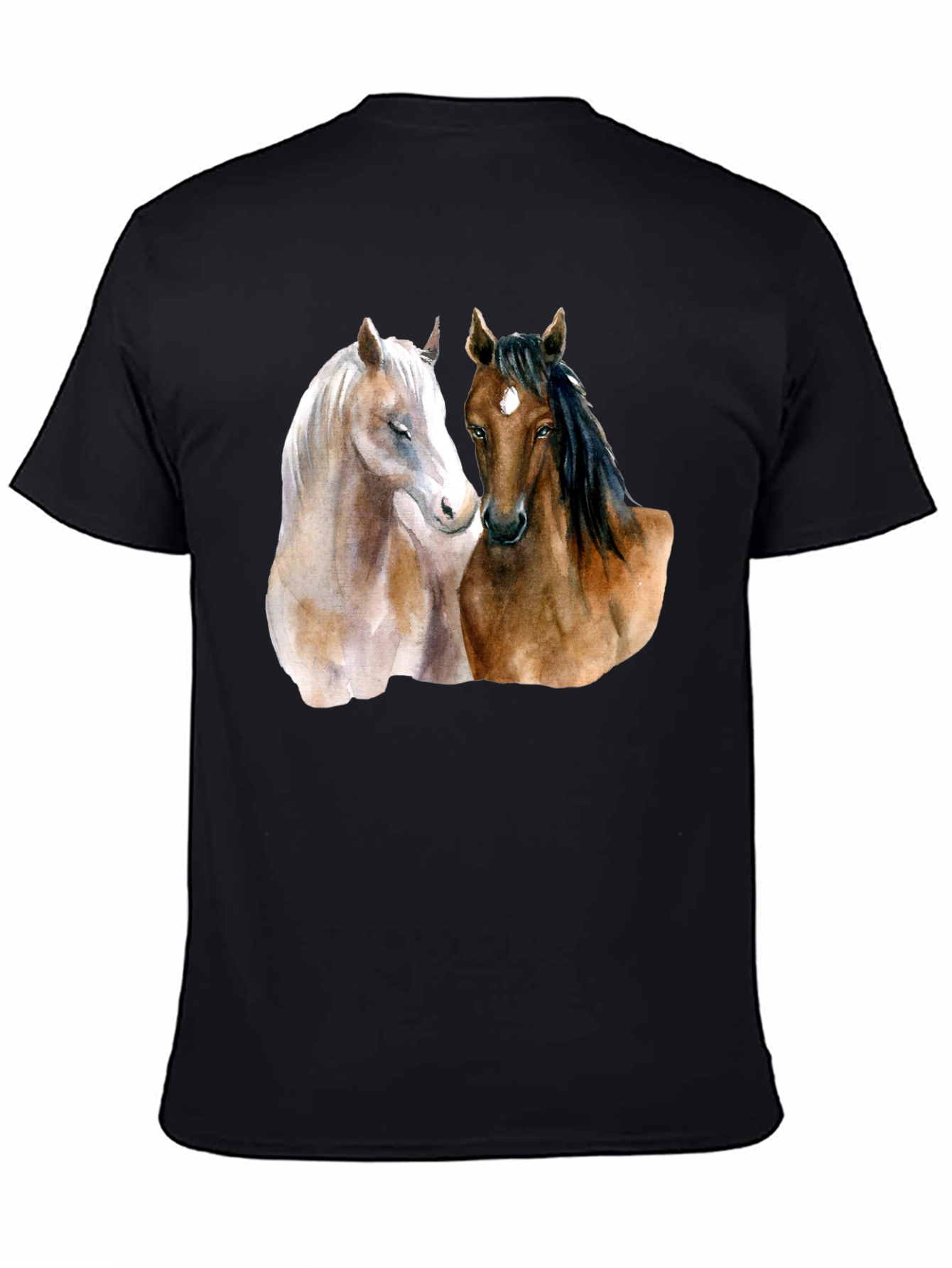 Horse Lovers T-Shirt: Artistic Equestrian Design
