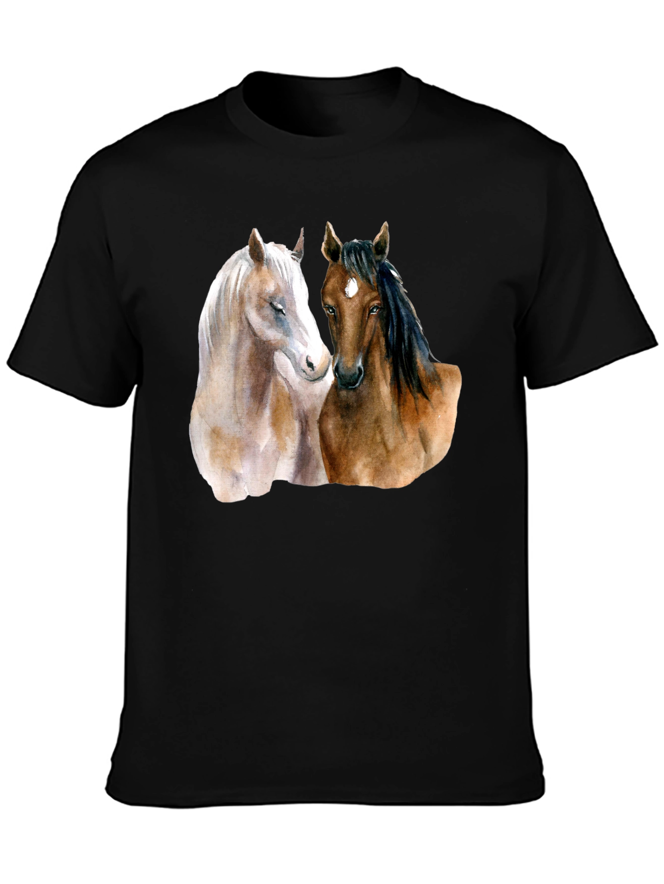 Horse Lovers T-Shirt: Artistic Equestrian Design