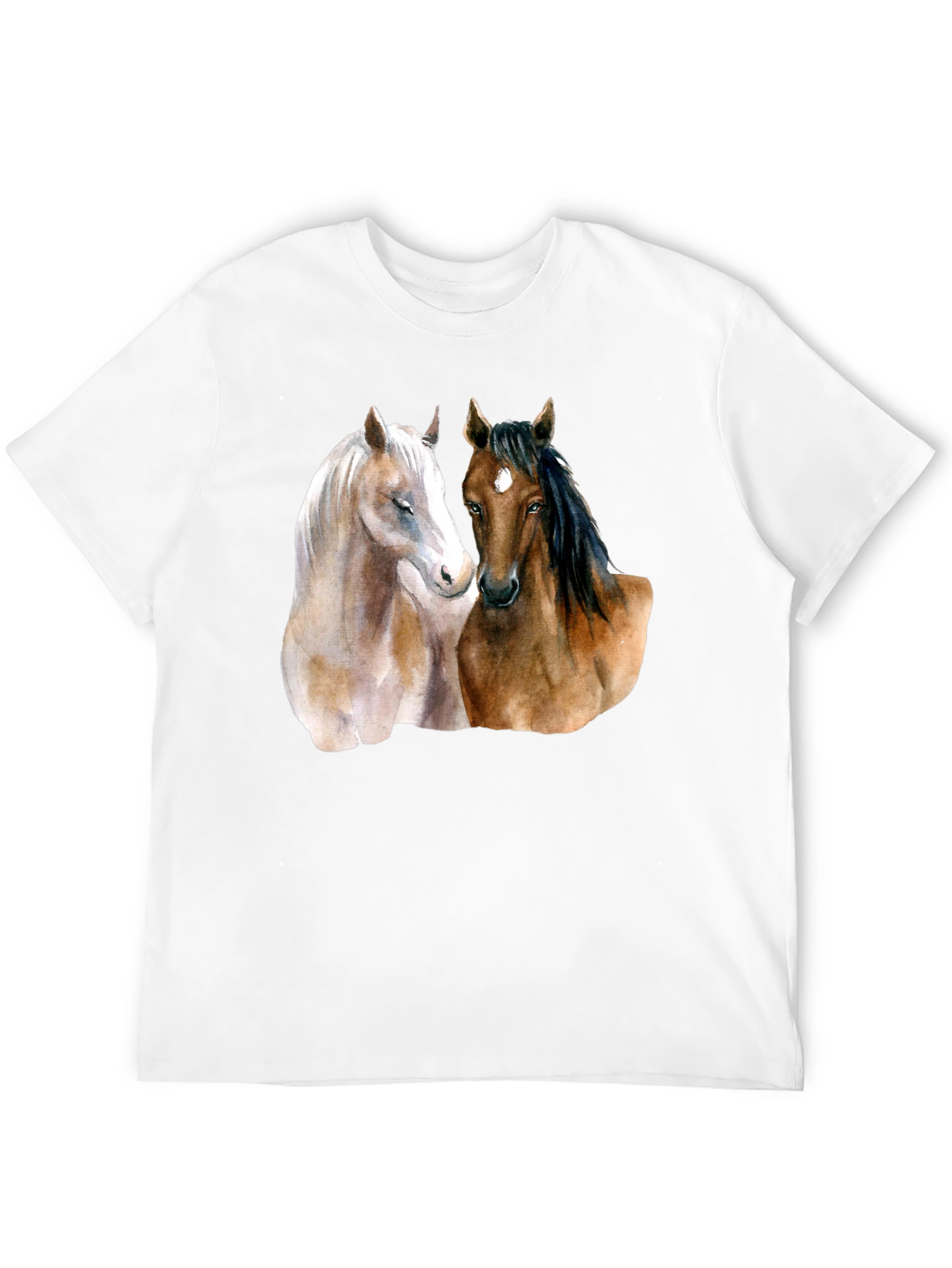 Horse Lovers T-Shirt: Artistic Equestrian Design