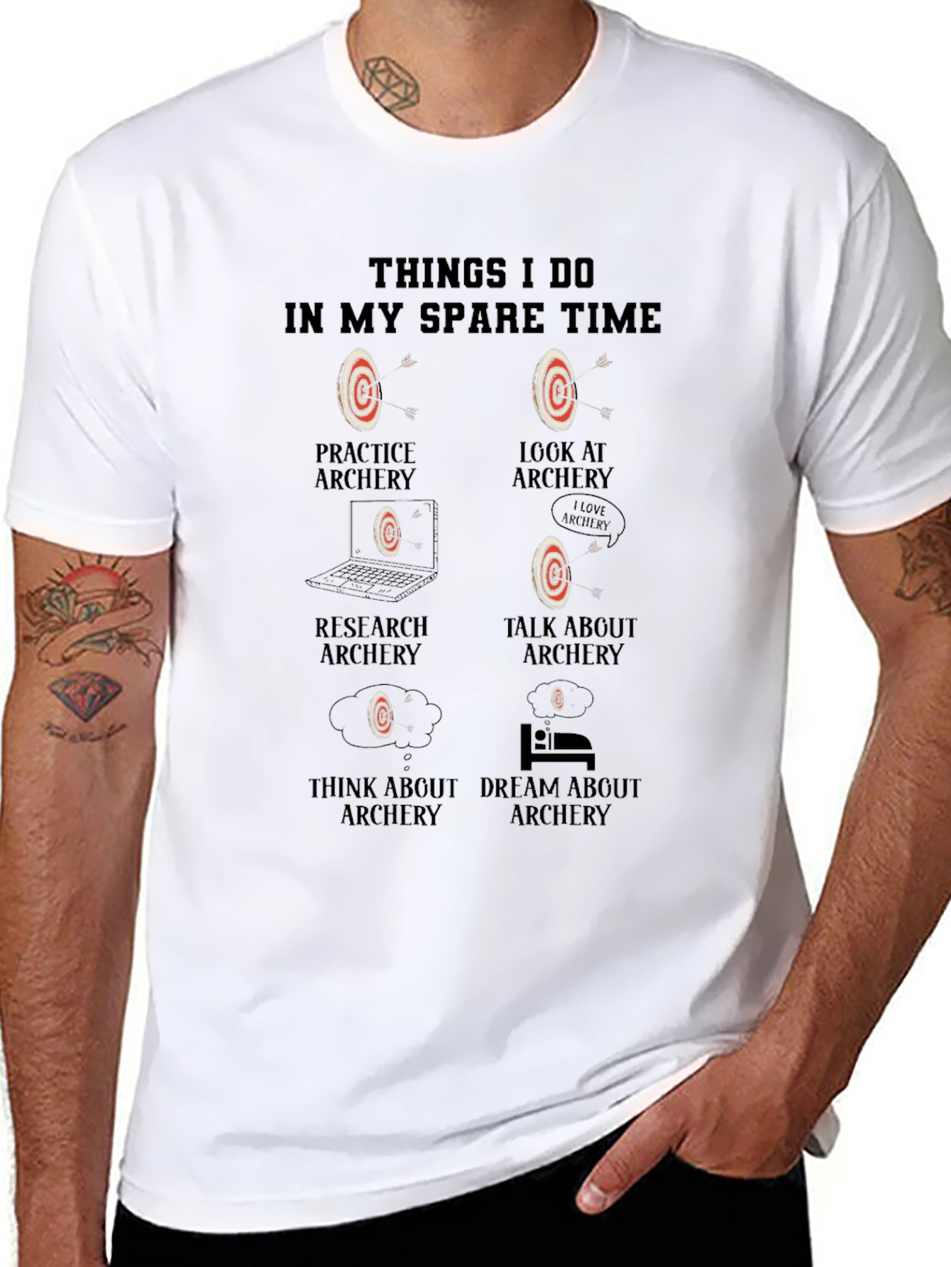 Archery Hobbyist T-Shirt - Spare Time Activities