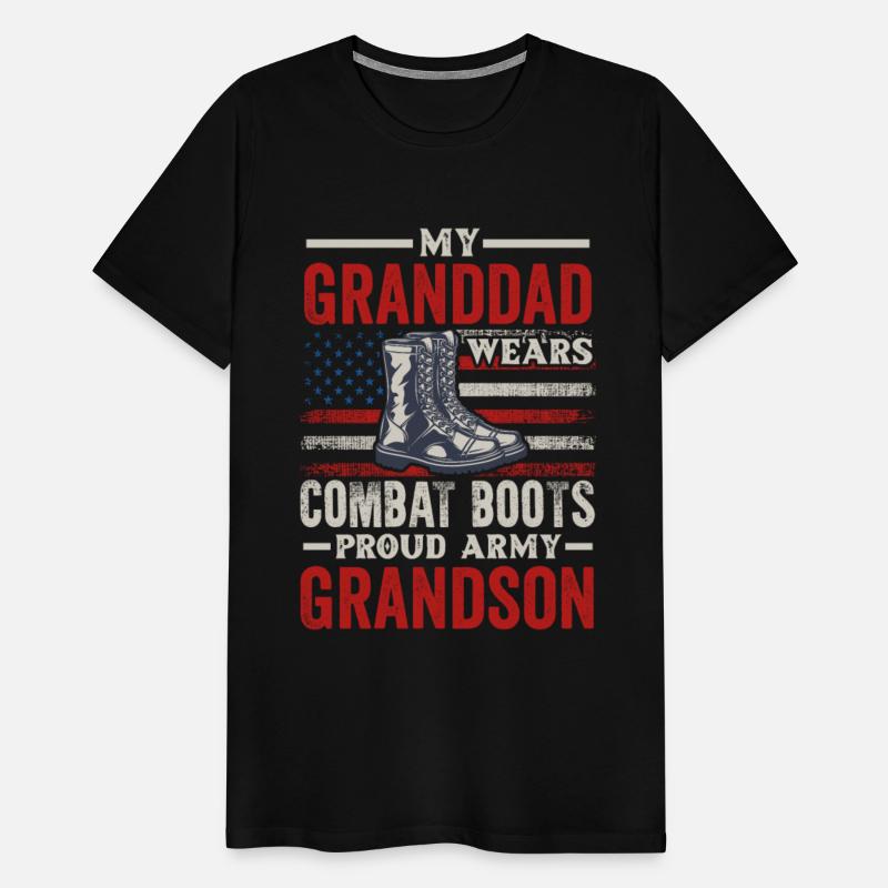 My Granddad Wears Combat Boots Proud Army Grandson