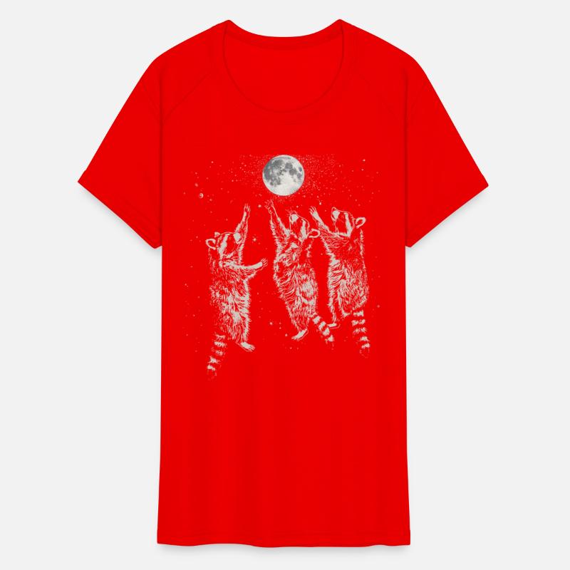 Mystical Raccoons under Moonlight