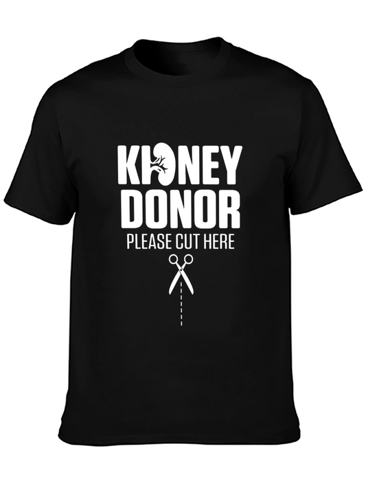 Funny Kidney Donor T-Shirt - Please Cut Here