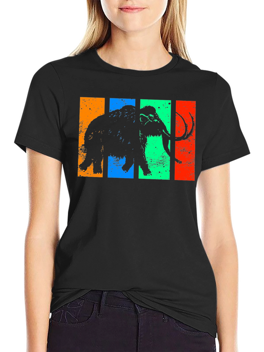Retro Mammoth T-Shirt - Vintage Style Tee