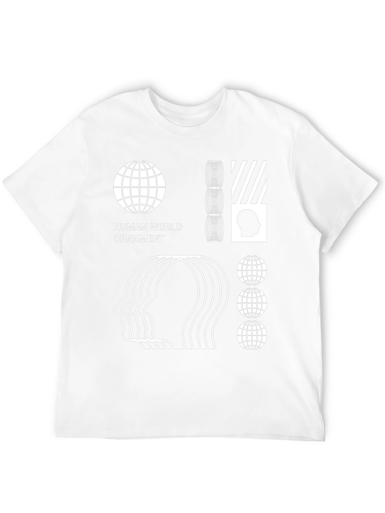 Abstract Graphic Print Black T-Shirt