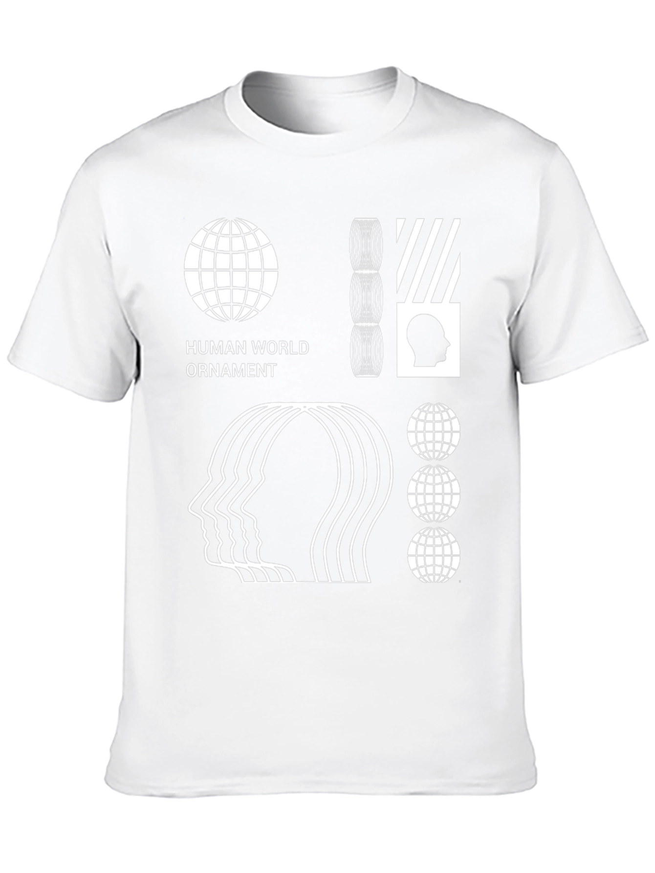 Abstract Graphic Print Black T-Shirt