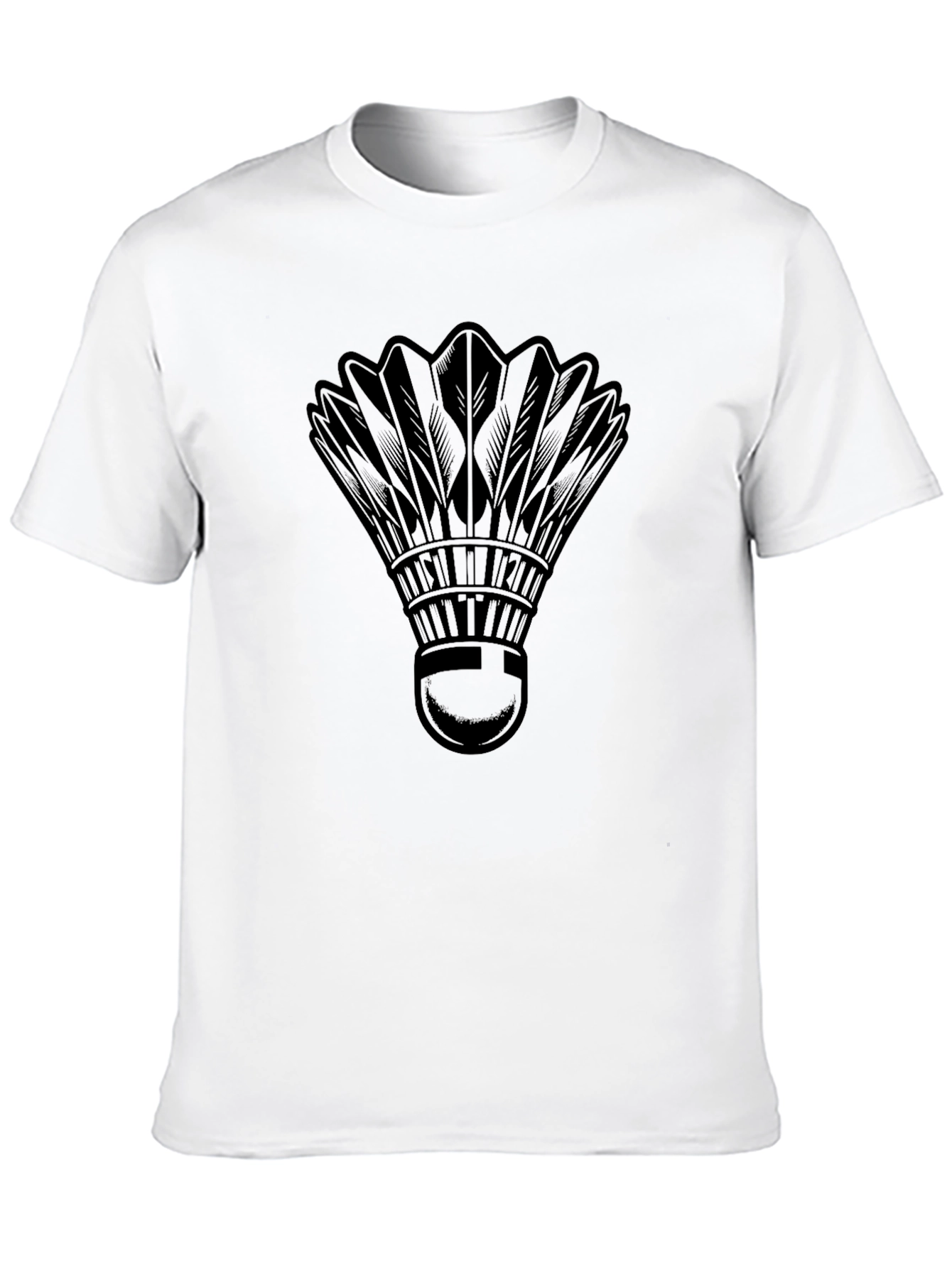 Badminton Shuttlecock Graphic Tee - Sporty & Stylish