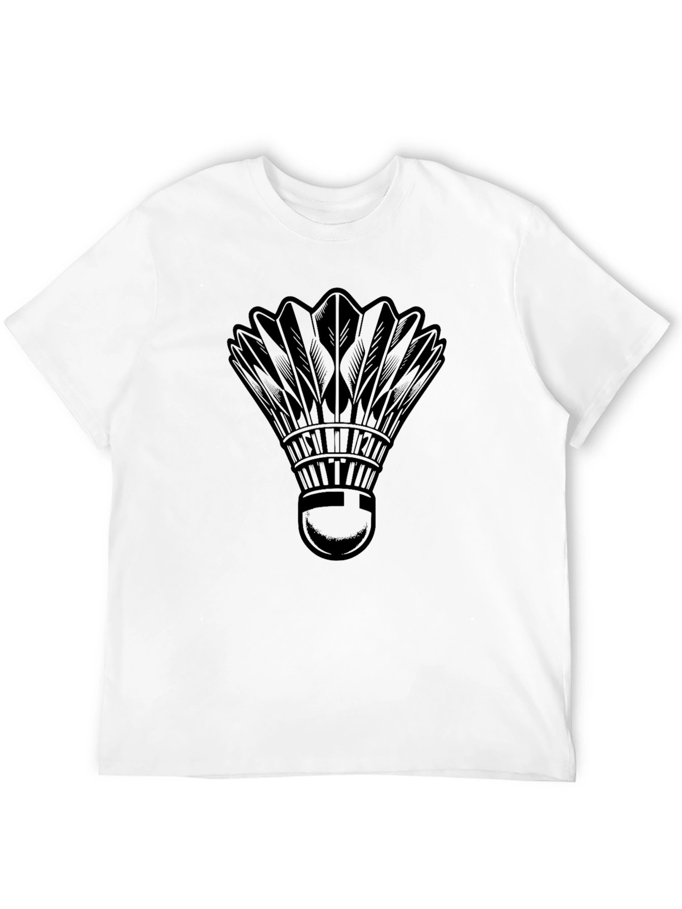 Badminton Shuttlecock Graphic Tee - Sporty & Stylish