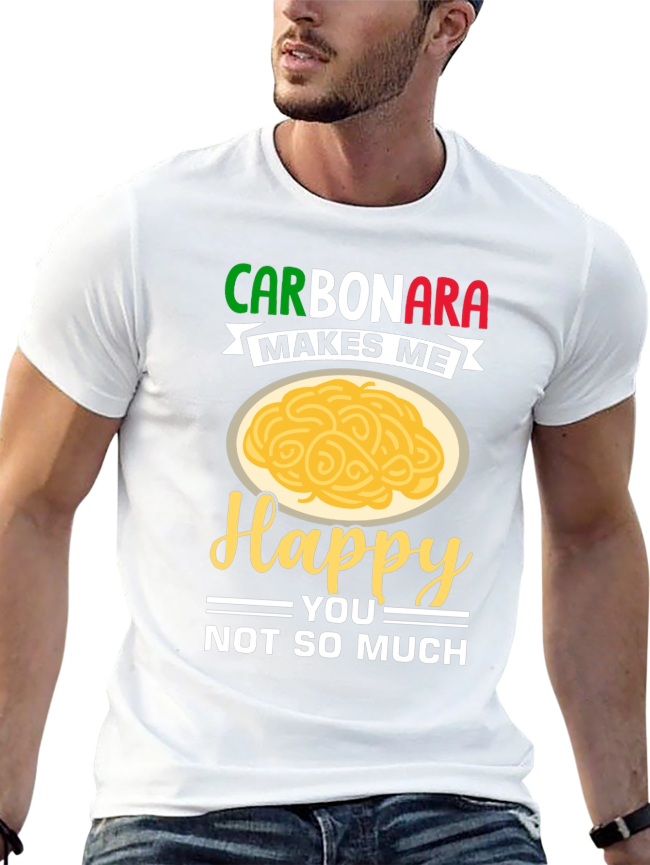 Carbonara Makes Me Happy T-Shirt