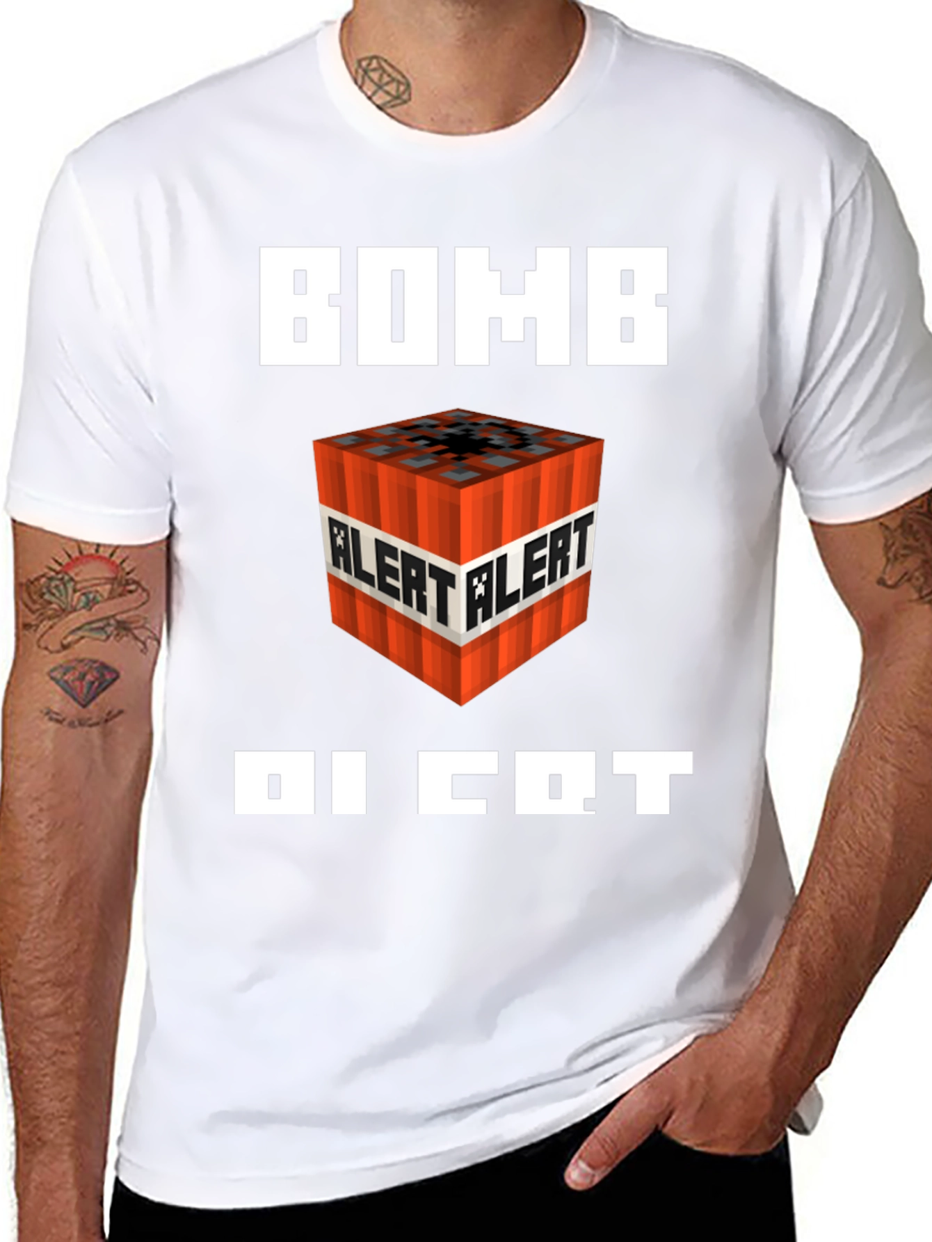Bomb Alert Minecraft T-Shirt - Gamer Tee