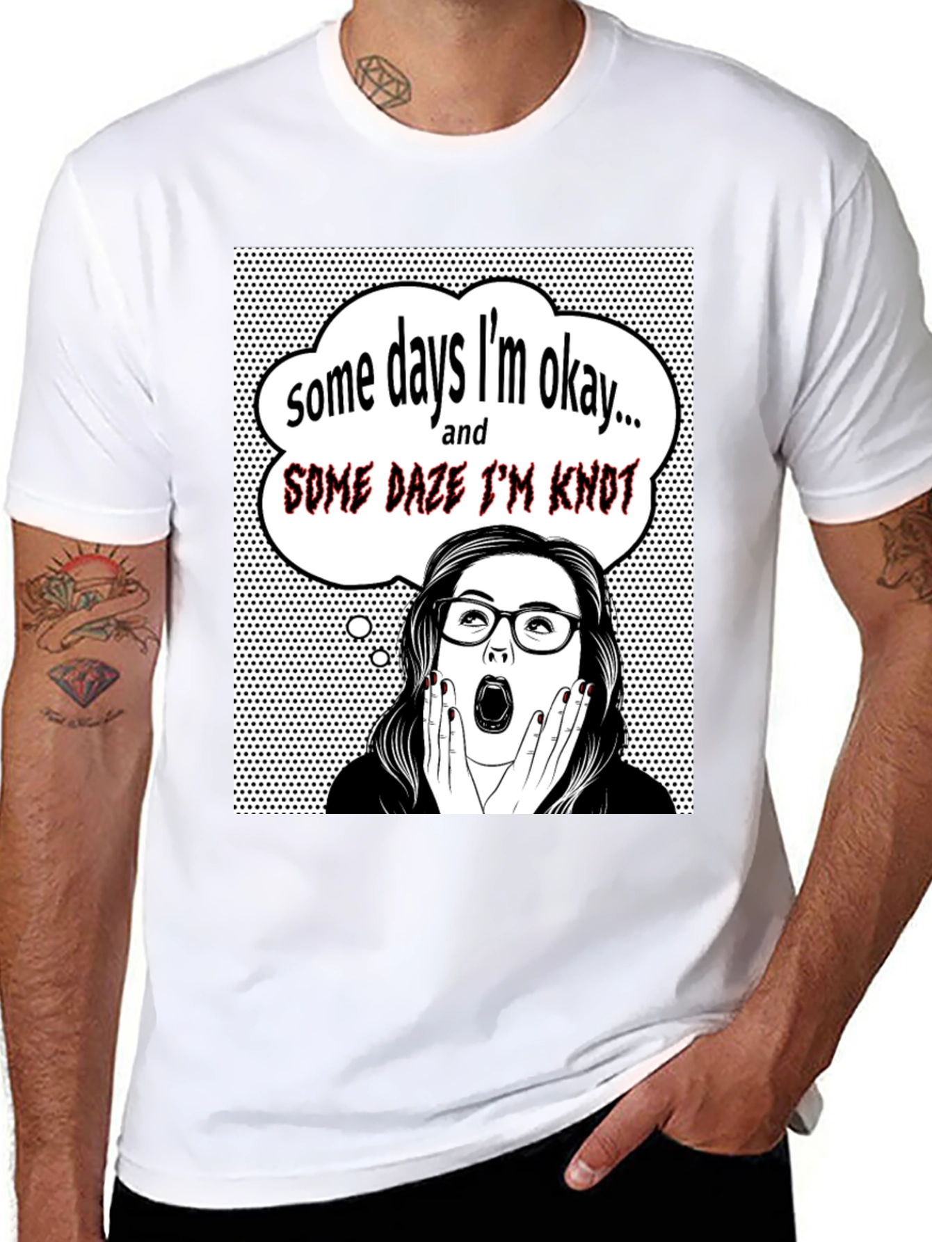 Funny Some Days Im Okay Graphic Tee
