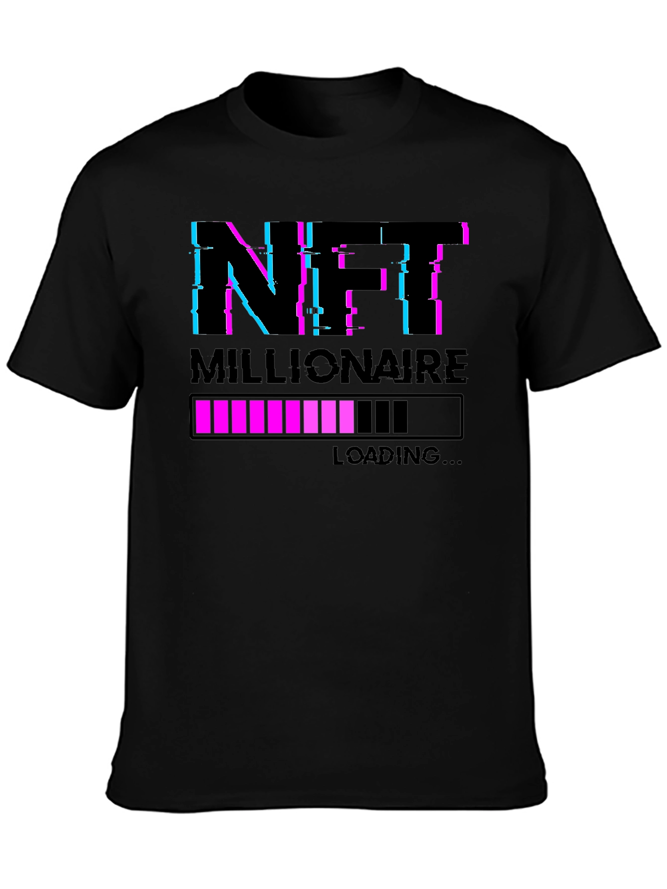 NFT Millionaire Loading Graphic Tee - Black