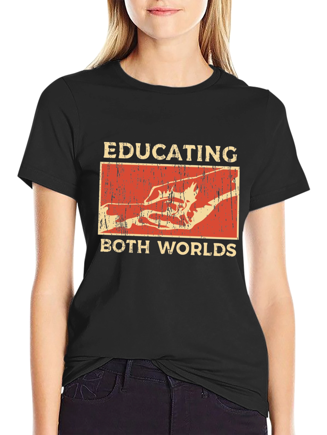 Educating Both Worlds Graphic T-Shirt