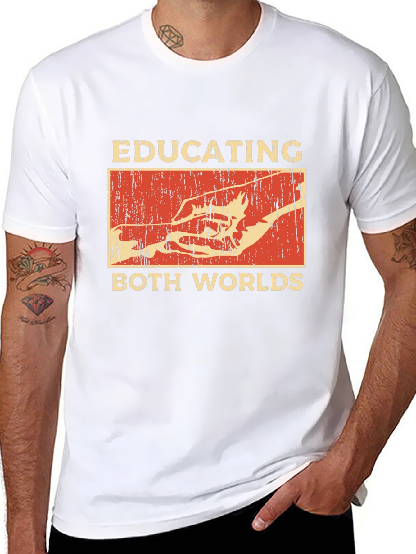 Educating Both Worlds Graphic T-Shirt