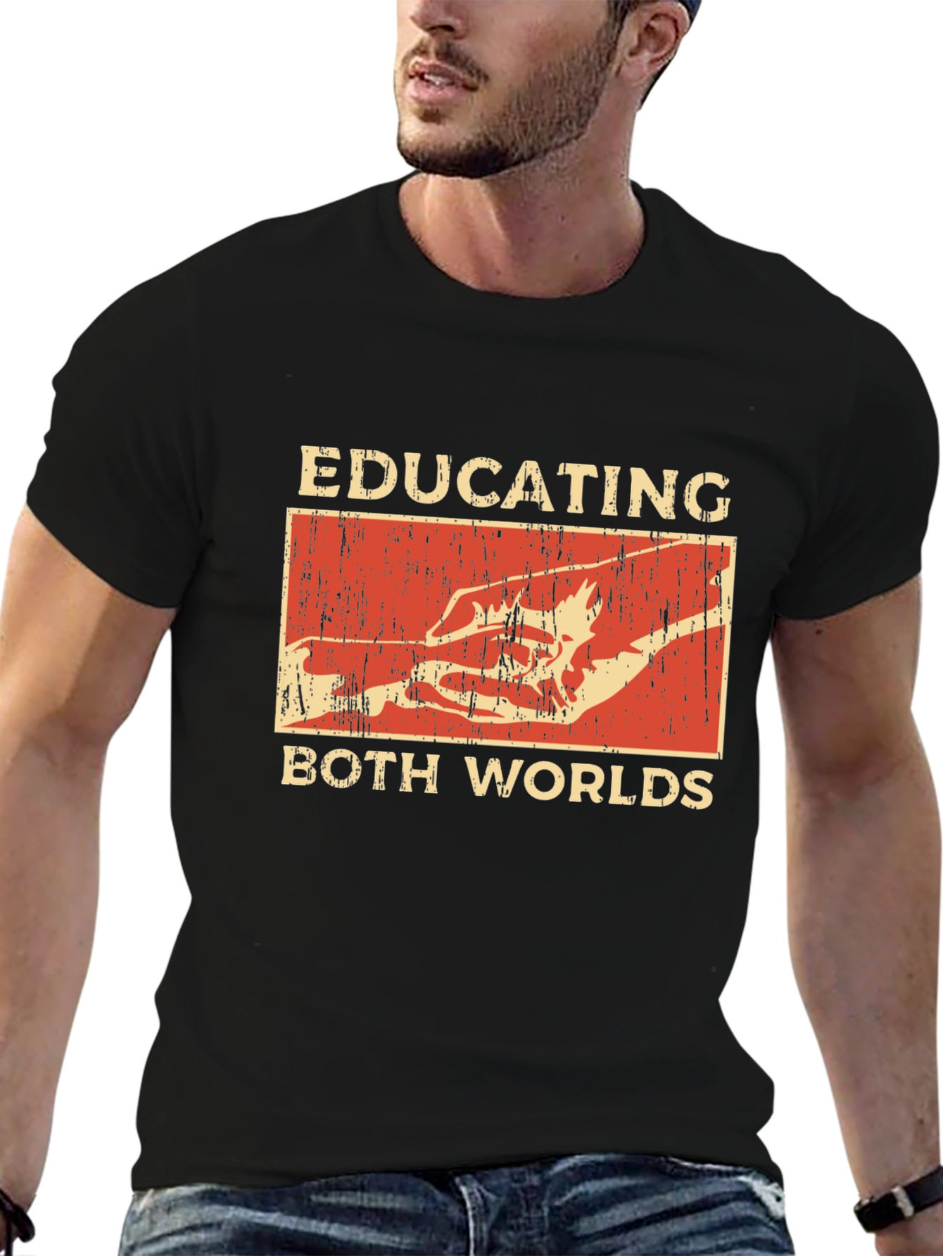 Educating Both Worlds Graphic T-Shirt