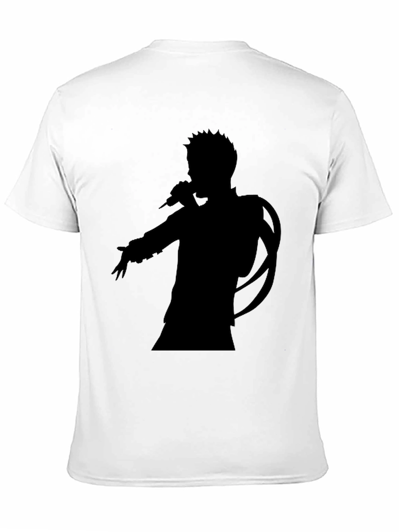 Silhouette Singer Graphic Tee - Unisex Black T-Shirt