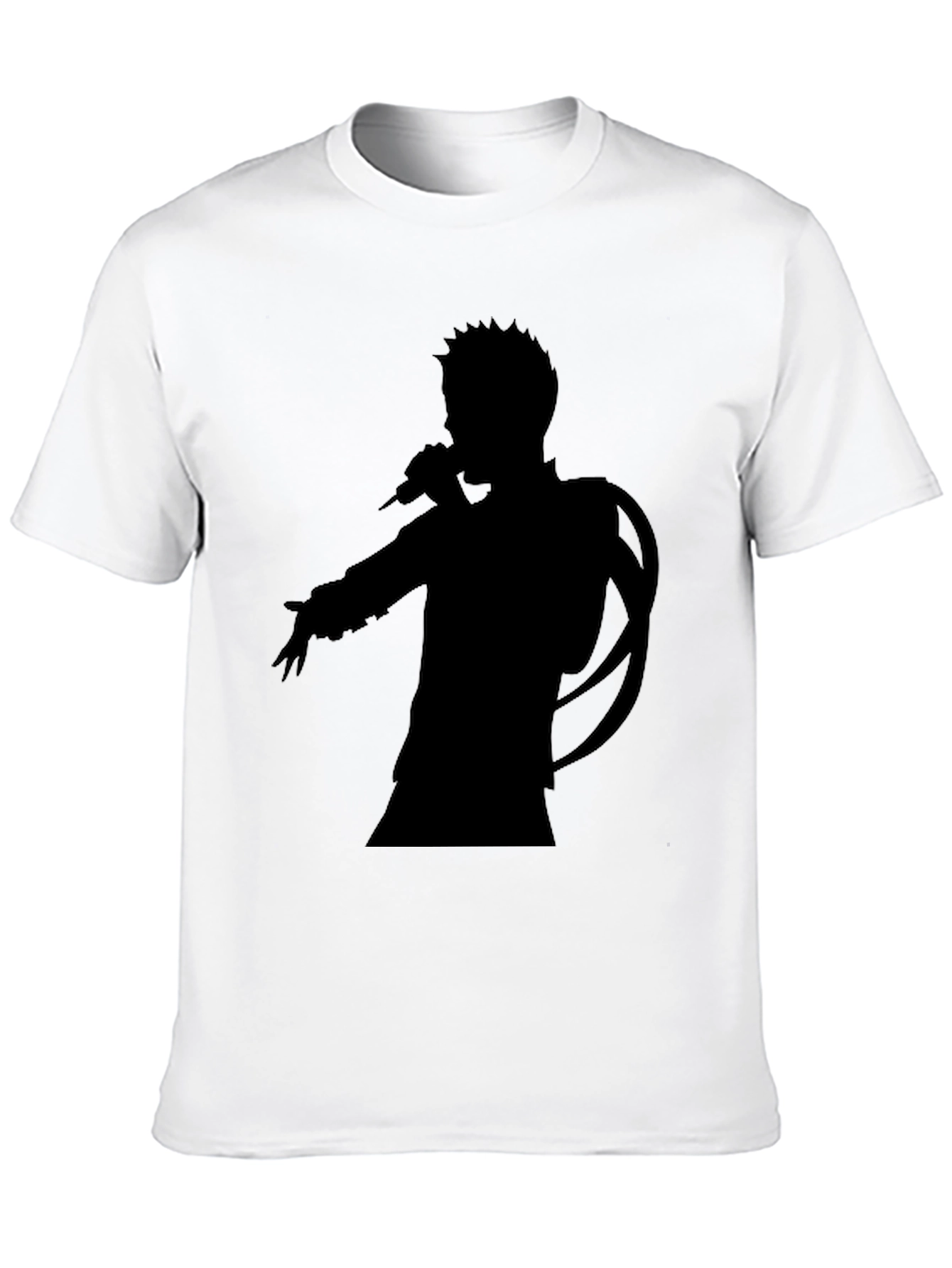 Silhouette Singer Graphic Tee - Unisex Black T-Shirt