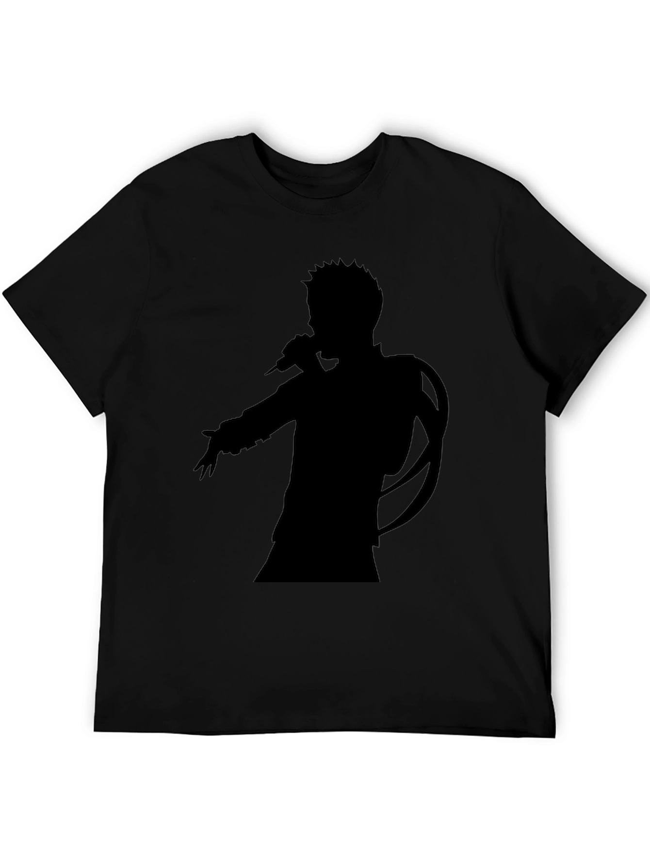 Silhouette Singer Graphic Tee - Unisex Black T-Shirt