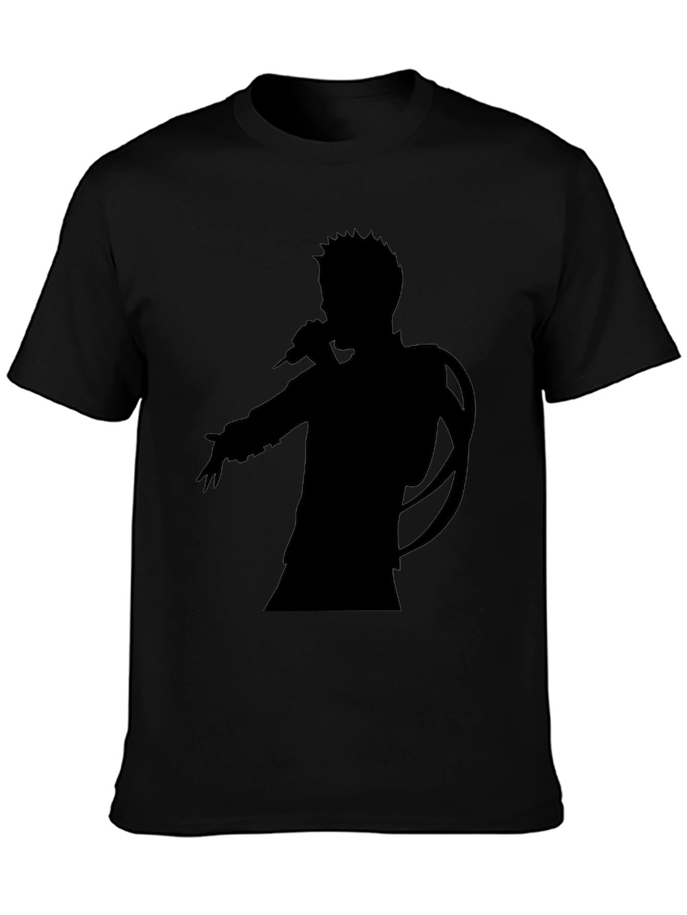 Silhouette Singer Graphic Tee - Unisex Black T-Shirt