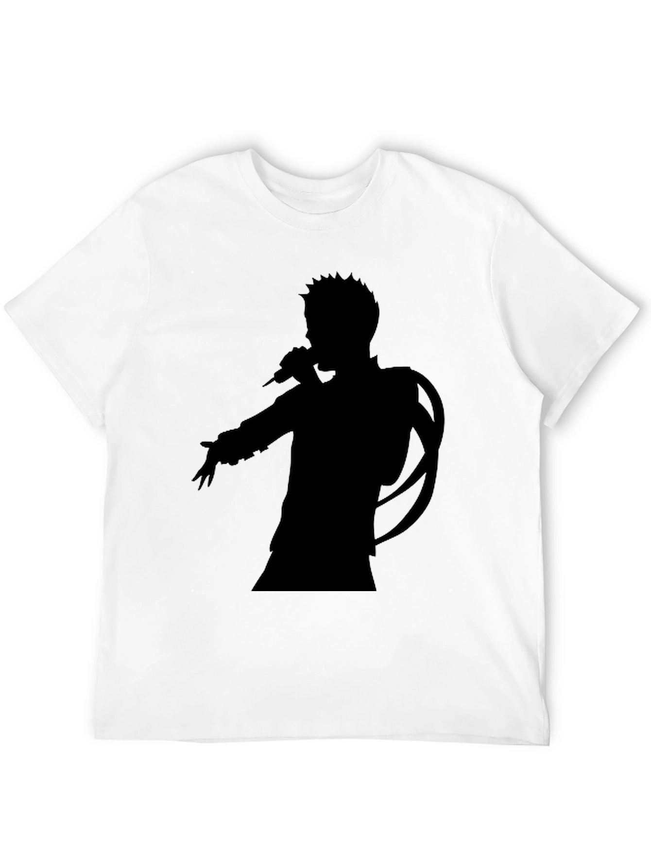 Silhouette Singer Graphic Tee - Unisex Black T-Shirt