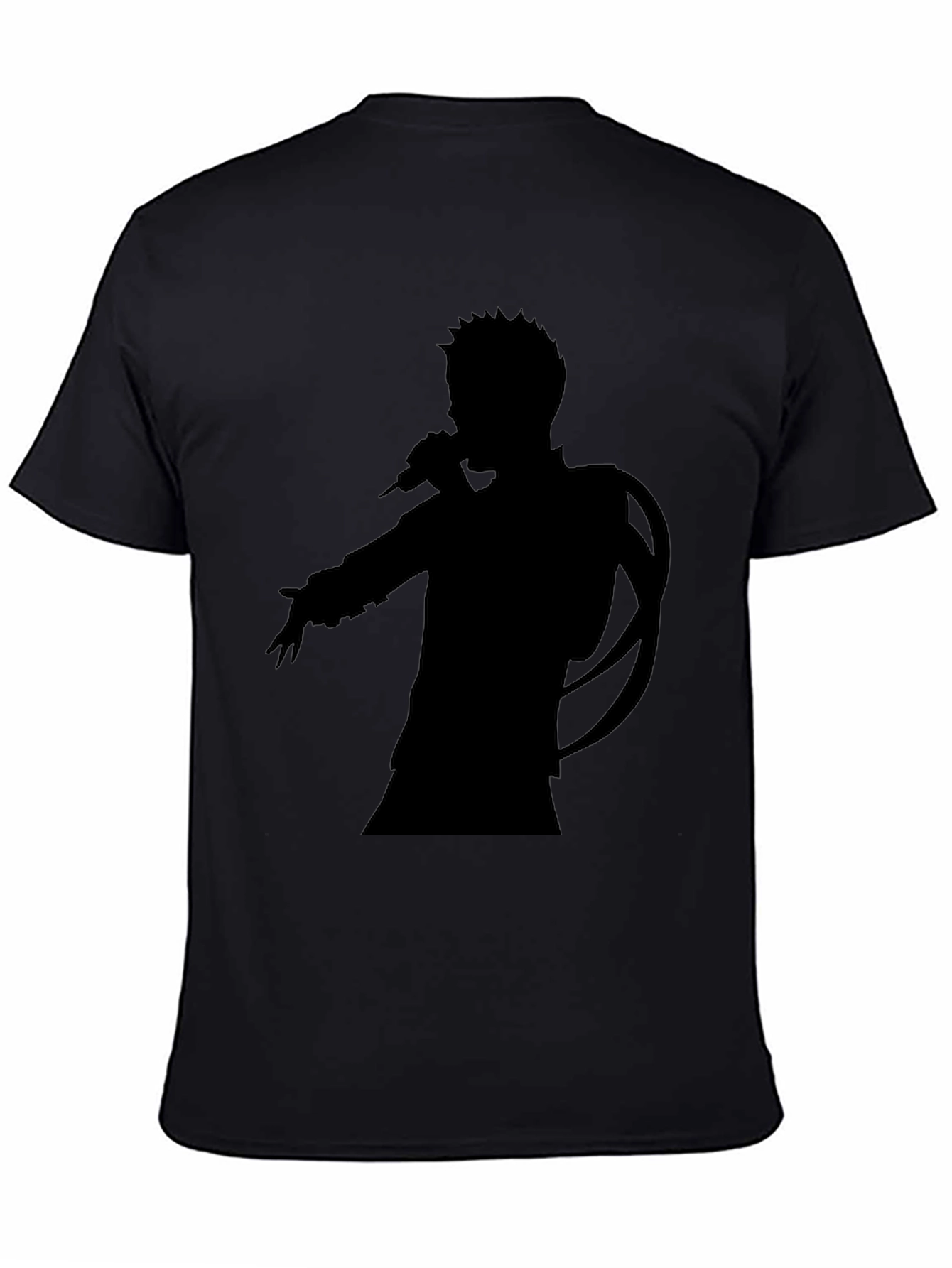 Silhouette Singer Graphic Tee - Unisex Black T-Shirt