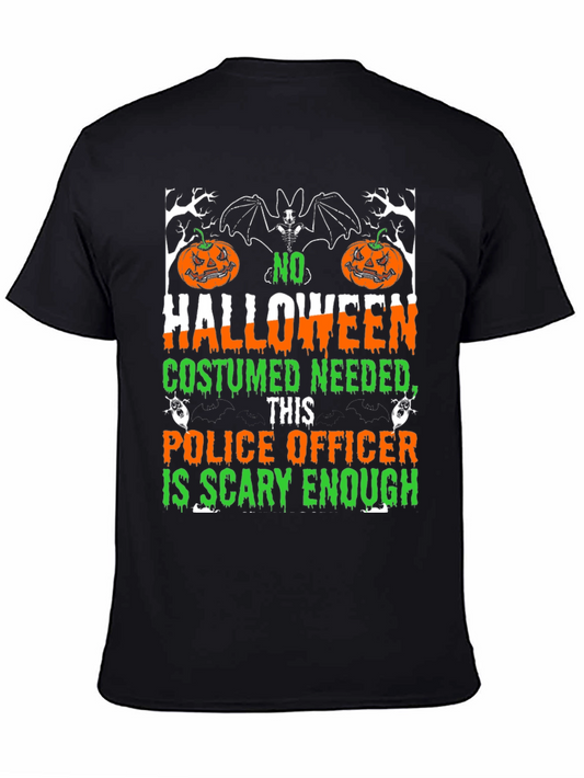 Halloween Police Officer Scary Enough T-Shirt