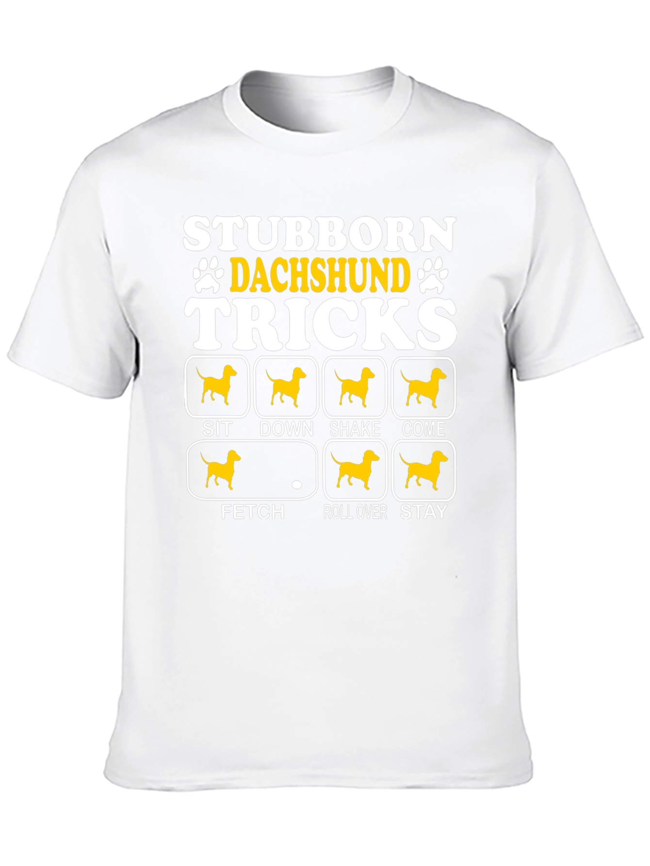 Stubborn Dachshund Tricks Graphic T-Shirt