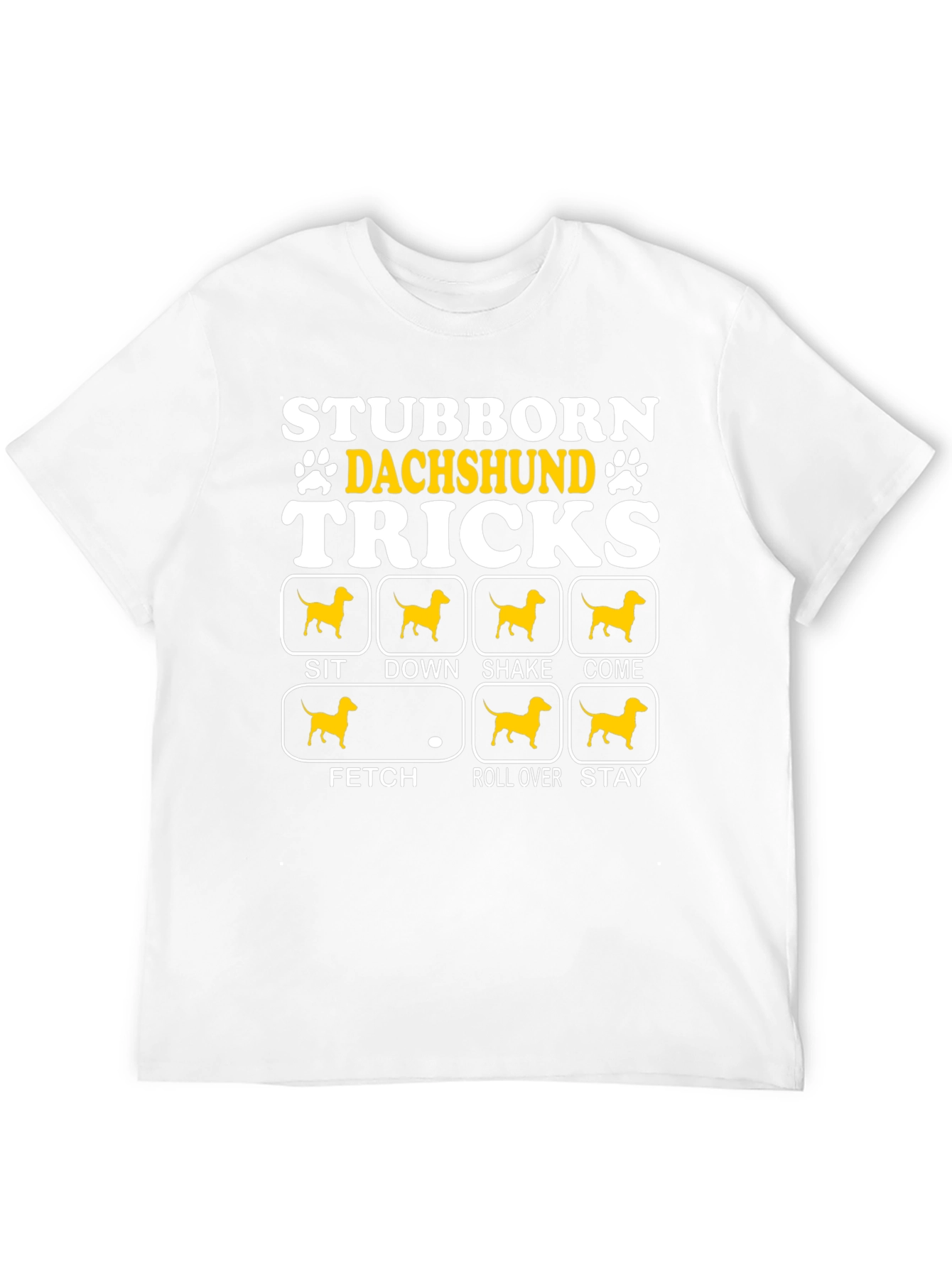 Stubborn Dachshund Tricks Graphic T-Shirt