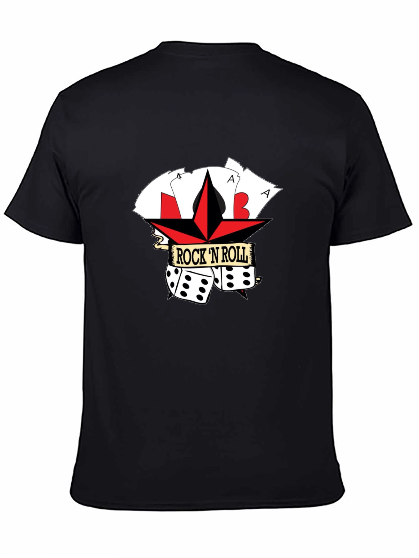 Rock N Roll Dice and Card Tee