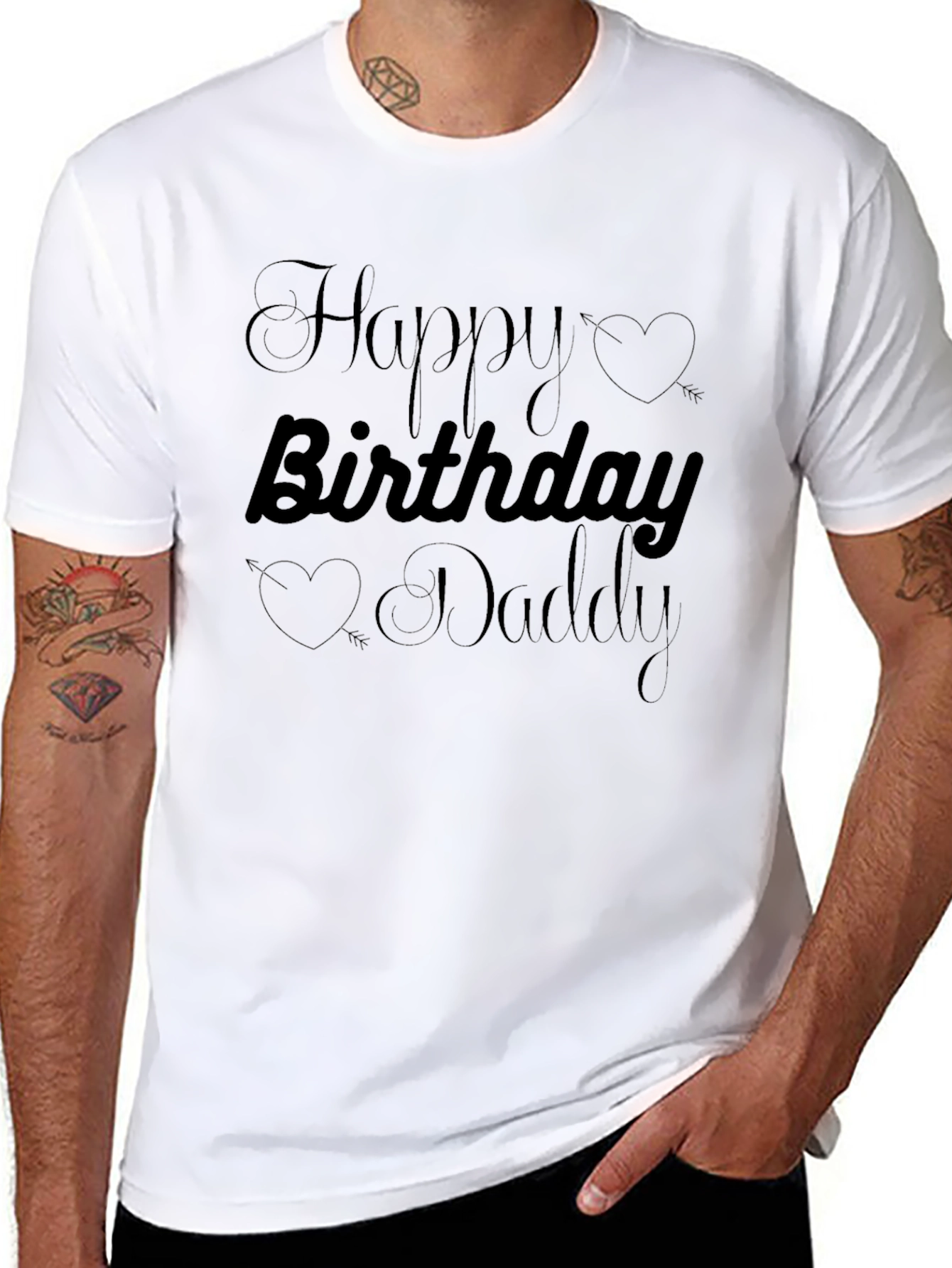 Happy Birthday Daddy T-Shirt Black