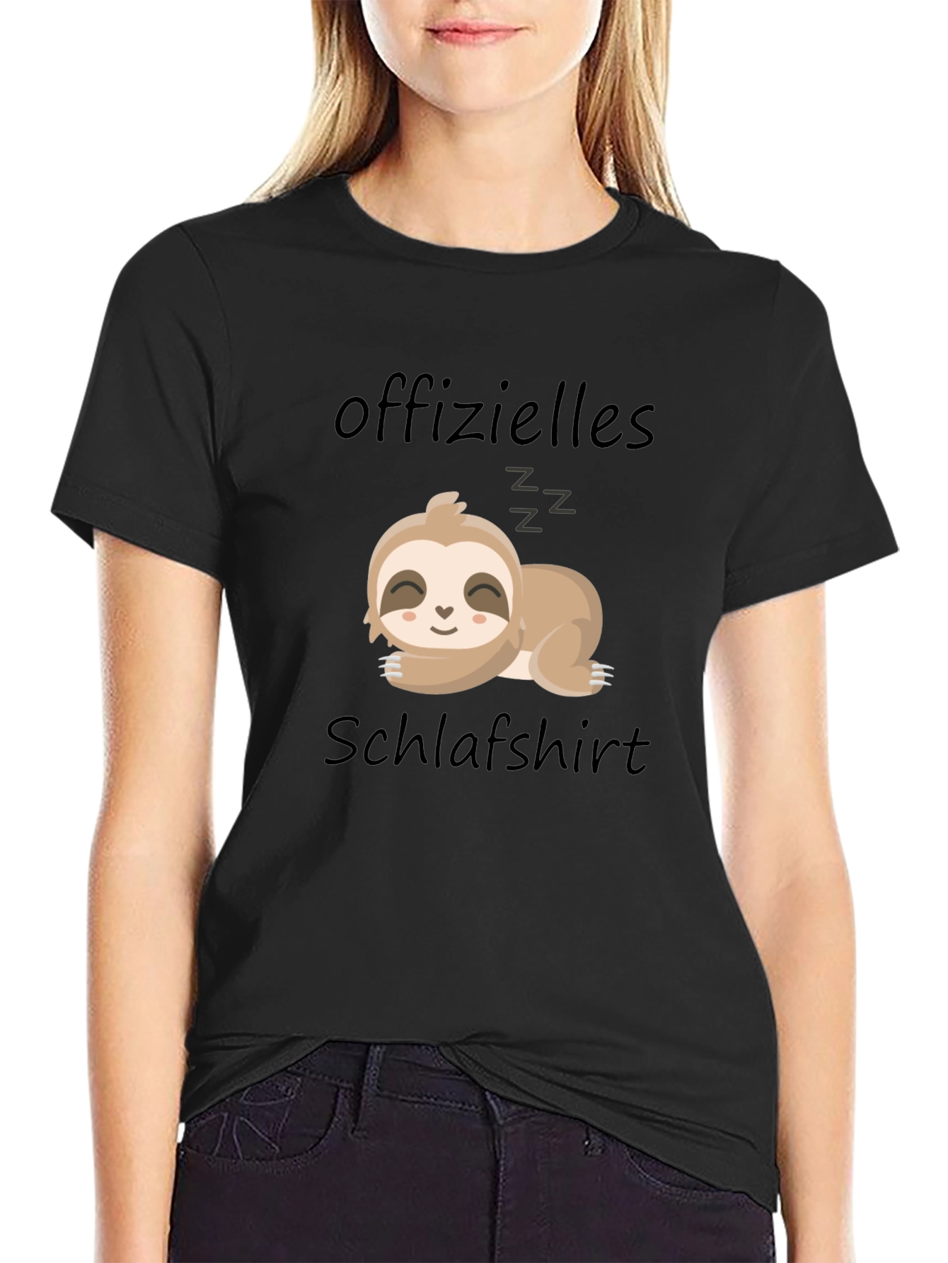 Lazy Sloth Sleep Shirt - Funny German Text